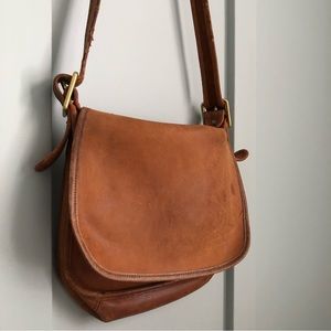Carmel Leather Coach Crossbody Purse